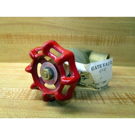 Red-White Valve 268 1" Gate Valve - New No Box