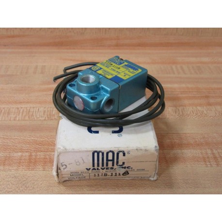 Mac Valves 111B-111B 3-Way Solenoid Valve 111B111B