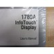 Dynapro 1780A MAN Infotouch Display User's Manual Fluke