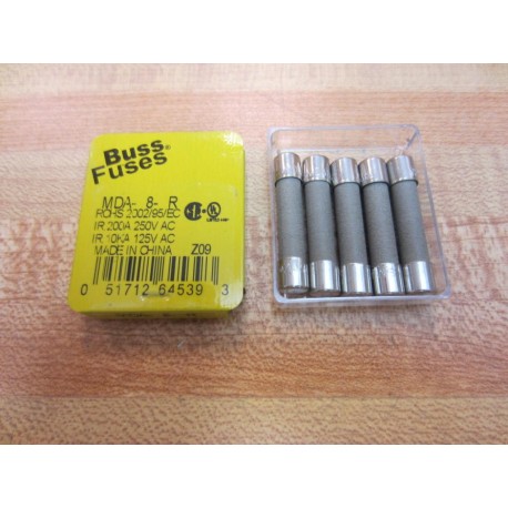 Cooper  Bussmann MDA-8-R Buss Fuse MDA8R (Pack of 5)