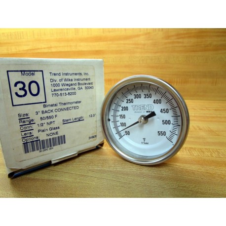 Trend MODEL 30 Thermometer MODEL30 50550 °F