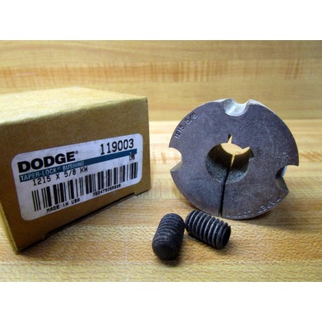 Dodge 119003 Taper-Lock Bushing 1215 X 58 WKW