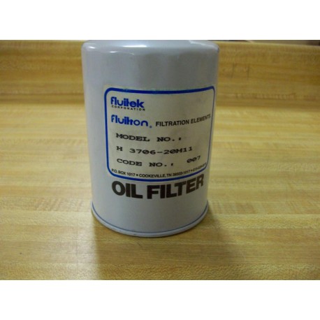 Fluitek H 3706-20M11 Oil Filter - New No Box