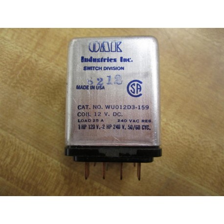 Oak Industries WU012D3-159 Relay - New No Box