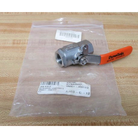 DynaQuip VMB1-A9X12 Ball Valve VMB1A9X12 - New No Box