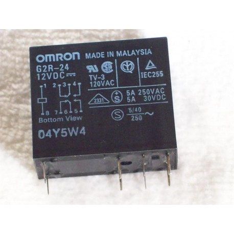 Omron G2R-24 Relay G2R24 12VDC (Pack of 5) - New No Box