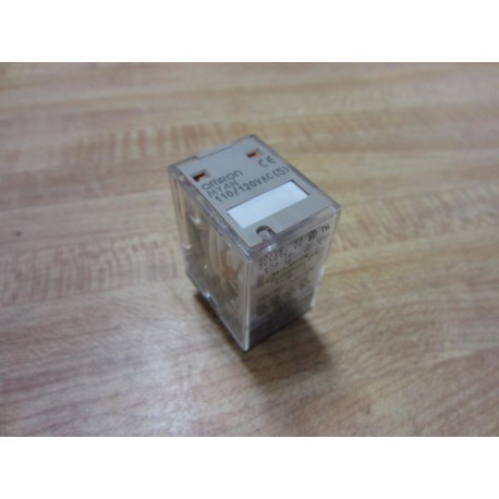 Omron MY4N Relay MY4N-110-120V AC (Pack of 5) - Used