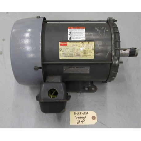 Dayton 3KX04A Motor RPM 1760 HP 5 - Used