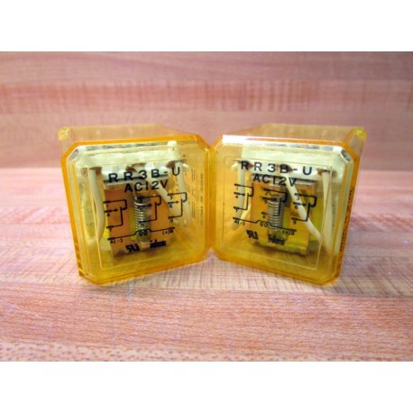 Idec RR3B-U AC12V Relay RR3BUAC12V (Pack of 2) - New No Box
