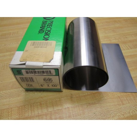 Precision Brand 16195 Steel Shim 6" X 100" .002