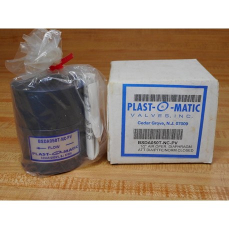 Plastomatic BSDA050T-NC-PV Air Operated Shut Off Valve BSDA050TNCPV