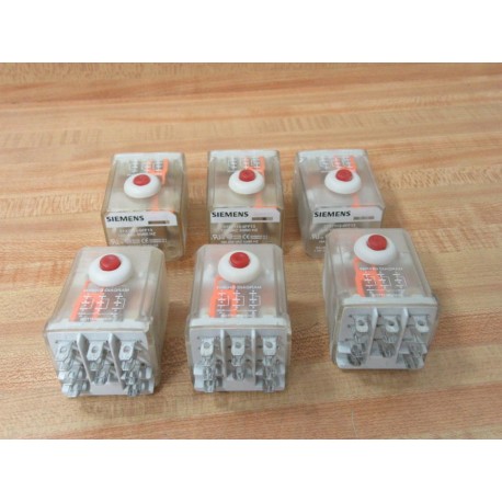 Siemens 3TX7113-5FF13 Relay 3TX71135FF13 (Pack of 6) - Used