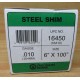 Precision Brand 16450 Steel Shim 16A10 (Pack of 2)