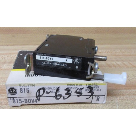 Allen Bradley 815-B0V4 Overload Relay 1 Pole 815-BOV4