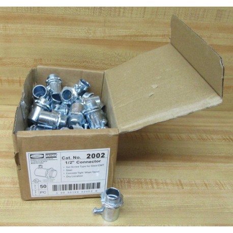 Raco Hubbell 2002 Set Screw Connector (Pack of 50)