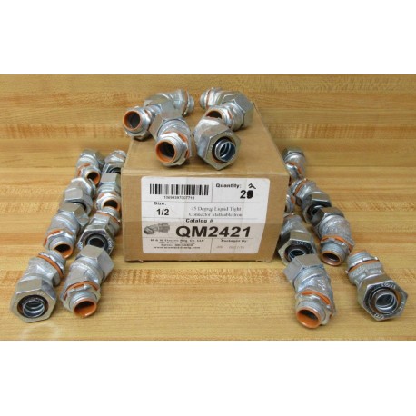 M&W Electric QM2421 45° Connector (Pack of 22)