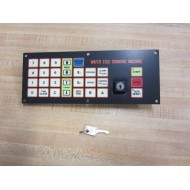 3502-00232 Wafer Edge Grinding Machine Keypad w Key - New No Box