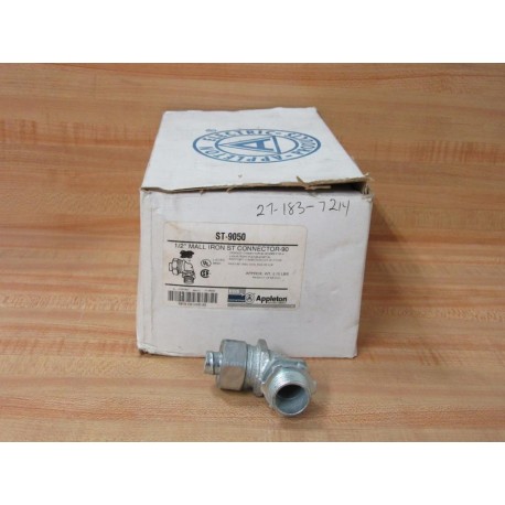 Appleton ST-9050 12" 90° Mall Iron ST Connector ST9050 (Pack of 10)