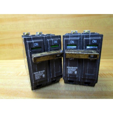 General Electric NP1578013 P105 Circuit Breaker MG-6797 THQB (Pack of 2) - Used